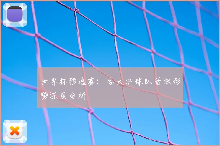 世界杯预选赛：各大洲球队晋级形势深度分析